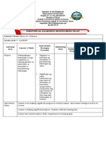 Individual Learning Monitoring Plan