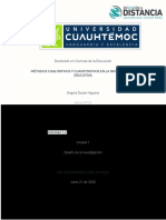 1.2 Investigación Diseños No Experimentales