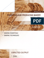 Preparing and Producing Bakery Products