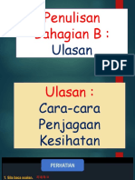 Ulasan 1 Cara-Cara Penjagaan Kesihatan (THN 5)