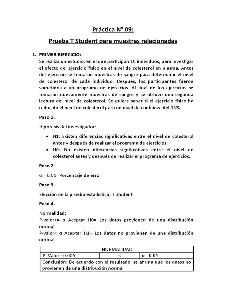 QUE ES LA PRUEBA T DE STUDENT PARA MUESTRAS RELACIONADAS visual data 6
