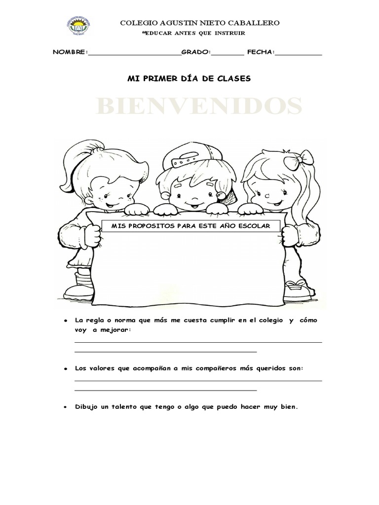 Primer Dia de Clases | PDF | Crecimiento personal y profesional