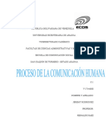 Informe Procesos de La Comunicación Humana