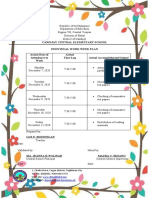 Candijay Central Elementary School work week plan