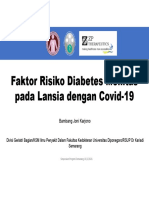 DR Bambang Joni - Faktor Risiko Diabetes Mellitus Pada Lansia Dengan Covid-19