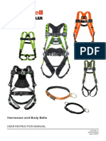 Harnesses and Body Belts: User Instruction Manual