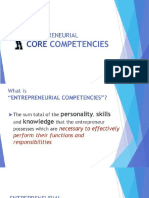 Entrepreneurial Core Competencies