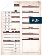 Paleomythic - Character Sheet