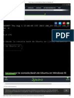 Así es usar la consola Bash de Ubuntu en Windows 10
