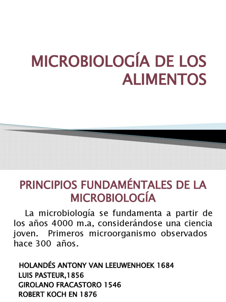 Microbiología de Los Alimentos | PDF | Microorganismo | Microbiología