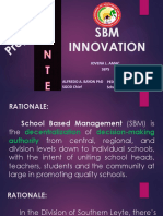 SBM Innovation Project Abante So Leyte