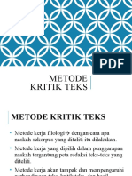 Metode Kritik Teks