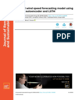 A Hybrid Wind Speed Forecasting Model Using Stacked Autoencoder and LSTM