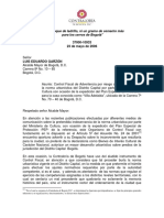 Control fiscal por riesgo de desatender norma urbanística en PEP Villa Adelaida