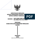 Kode Etik Pedoman Perilaku Hakim