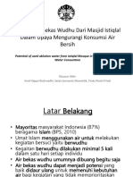 Potensi Air Bekas Wudhu Dari Masjid Istiqlal Dalam Upaya Mengurangi Konsumsi Air Bersih Arief Happy Rahmadi