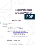 Teori Potensial - Analisis Vektor