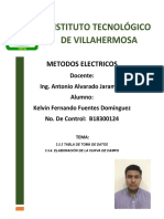 METODOS ELECTRICOS TEMA 3.5.3 Y 3.5.4  KELVIN FERNANDO FUENTES DOMINGUEZ B18300124