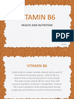 Vitamin B6: Health and Nutrition