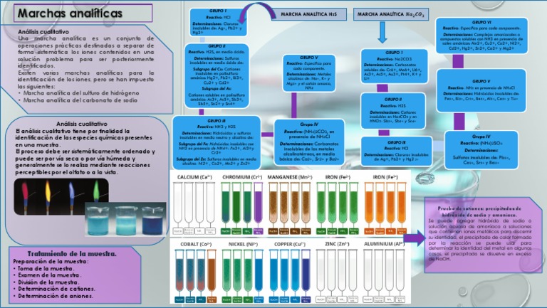 Marchas Analíticas | PDF | Amonio | Precipitación (Química)