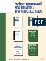 Technical Information Body Repair Manual P.D.I Manual