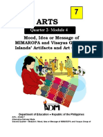 Mood, Idea or Message of MIMAROPA and Visayas Group of Islands' Artifacts and Art Objects