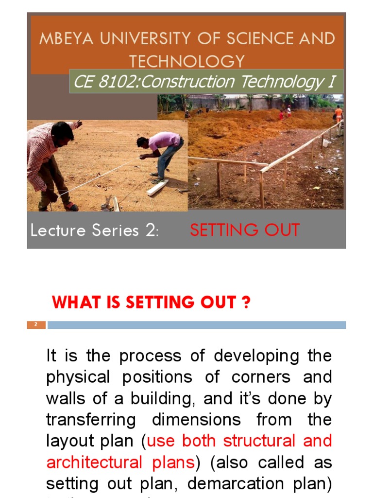 Setting Out of A Building | PDF | Length | Triangle