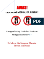 Dilarang Membuka Pintu