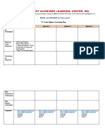 Excellent Achievers Learning, Center, Inc.: 8 Grade Filipino Curriculum Map Quarter 1 Quarter 2 Quarter 3 Quarter 4