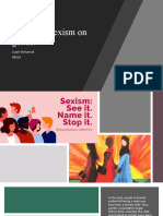 Effects of Sexism On Gender