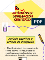 Artículos de Divulgación Científica