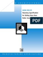 AAMA 906-05: Voluntary Specification For Sliding Glass Door Roller Assemblies