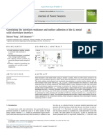 Correlating The Interface Resistance and Surface Adhesion of The Li Metal-Solid Electrolyte Interface