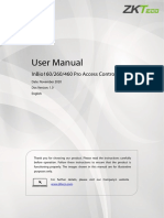 User Manual: Inbio160/260/460 Pro Access Control Panel