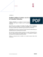 COMUNICADO CORONAVIRUS Primer Caso PDF