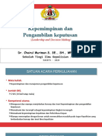 Chairul - Pengantar MK Kepemimpinan Kepolisian-1 (KEPEMIMPINAN DAN BILPUT STIK PTIK) )