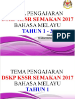 PPR TEMA PENGAJARAN Tahun 1-3 DSKP KSSR SEMAKAN 2017 BM 2406SS19