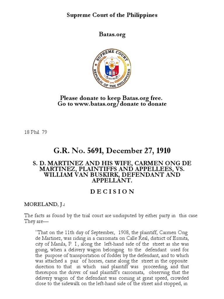 Supreme Court Ruling on Negligence Case | PDF