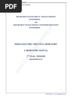 EE8261-Electric Circuits Lab Manual - by LearnEngineering - in