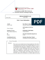 An Outcomes-Based Learning Program: Human Rights Law