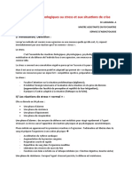 Réactions Psychologiques Au Stress Et Aux Situations de Crise