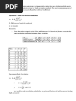 Rank Correlation