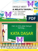 GOOGLE MEET - Kata Dasar THN 2