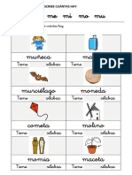 CUENTAS LAS SÍLABAS Y DI CUANTAS HAY Letra M