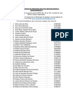 Lista de Aprovados No Processo Seletivo Mackeleições e Empreendireito