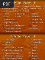 Download Tally Test Paper 1 by lalwaniashok SN49375385 doc pdf