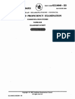 CAPE Communication Studies 2004 P1B (Examiner)