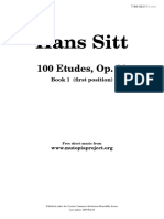 Sitt Hans 100 Etudes 5629