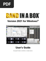 Band in A Box 2021 Manual