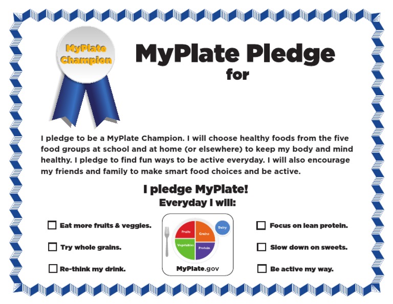 I Pledge Myplate! | PDF